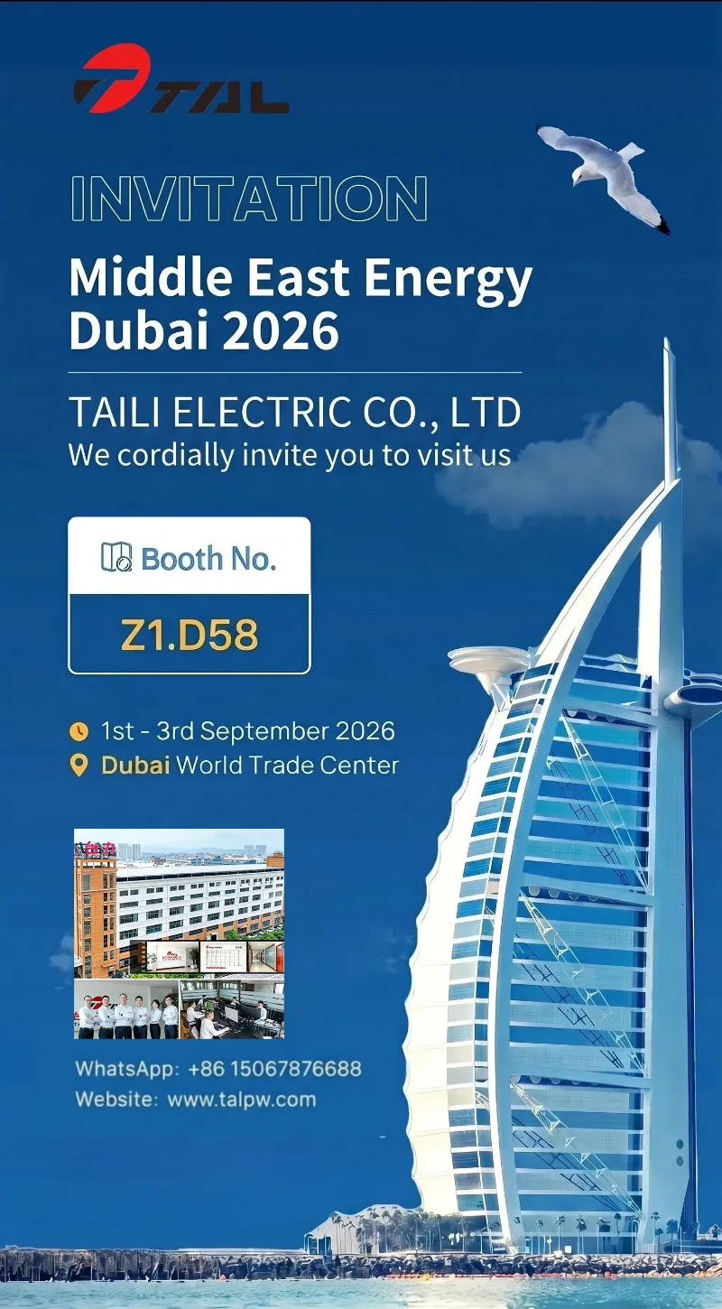 Электр қуатын беру және таратуда терең тамыр жайған TAILI Middle East Energy Dubai 2026 көрмесінде күшті күшті көрсетеді.