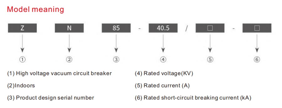 ZN85-40.5 indoor VCB